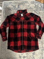 Vintage Polo Ralph Lauren Men's Western Buffalo Plaid Flannel, Rodeo Red