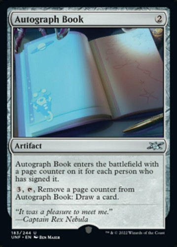 Autograph Book 183 Unfinity Foil