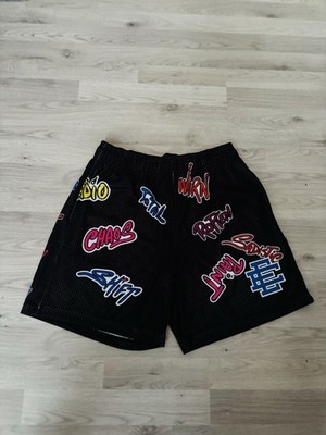 Eric Emanuel EE Herren Basketball-Shorts Funktionsfaser atmungsaktiv L