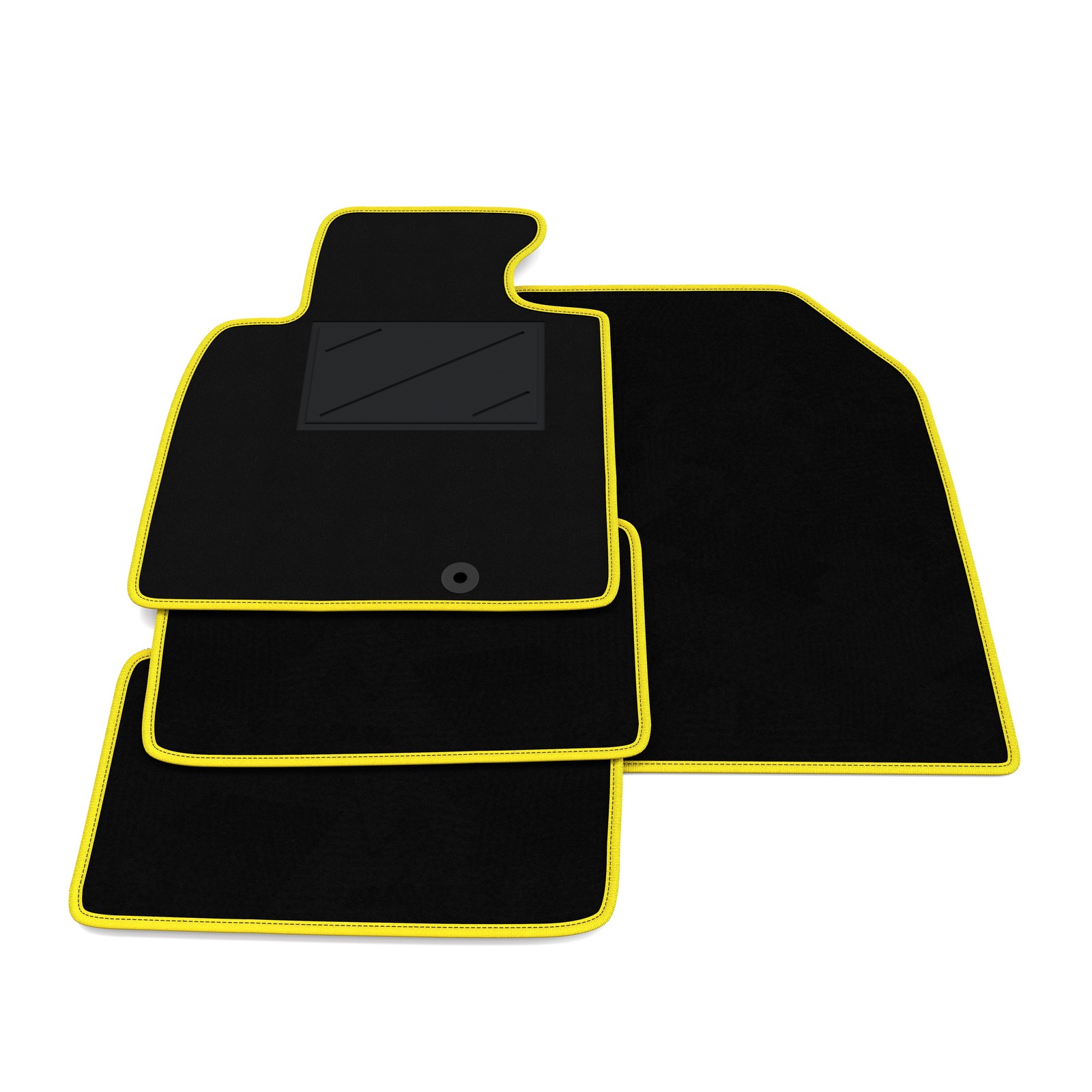 Tapis de sol Nissan Micra 2010-2013 premium avec finition surpiquée grise