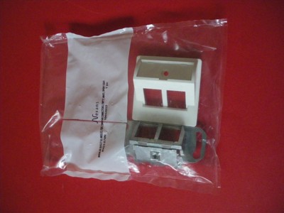 NEXANS LANmark Datendose Netzwerkdose RJ45 up für 2 Stk Snap-In Module Kat.6