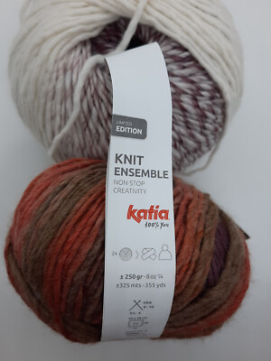 (95,80  /kg): 250 g Katia Strickset f. Schal und Mütze, Fb. 402 #6065