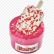 Peachybbies Slime Strawberry Shortcake Bar CLAY Kit RARE WITH ACTIVATOR PEN