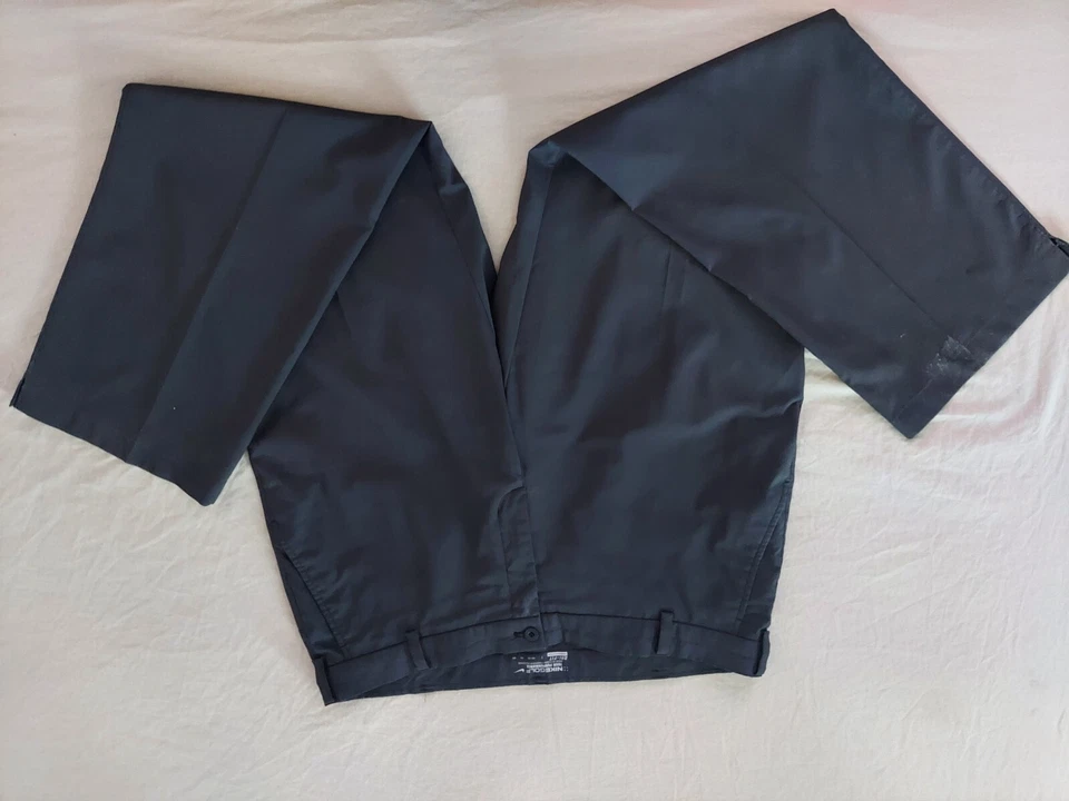 Mens Nike Golf Pants 38x32 38x30 Black Athletic Slack Trouser - Image 4 of 4