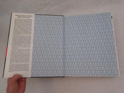 THE NEW SHORTER OXFORD ENGLISH DICTIONARY 2 Vol Set Thumb Index