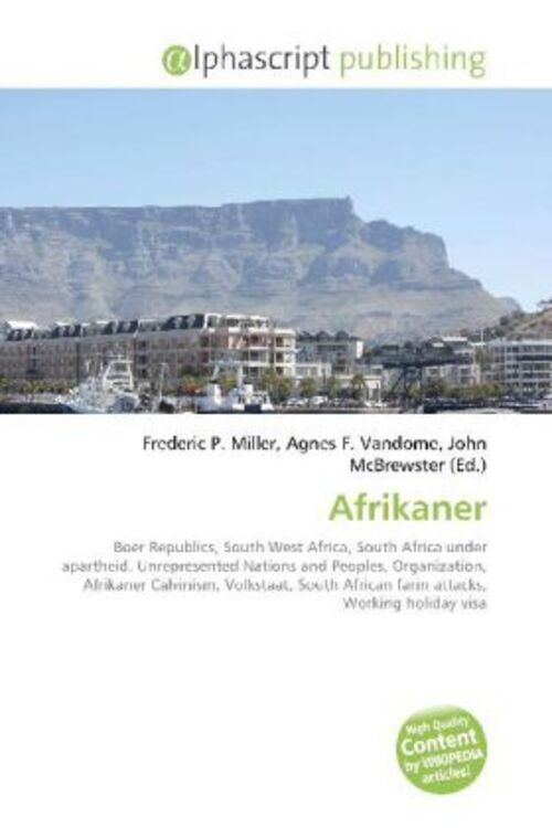Frederic P. Miller (u. A.) | Afrikaner | Taschenbuch | Englisch