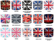 Handmade Union Jack Flags Ceiling Lampshade Table Lamp shades Pendant Lampshades