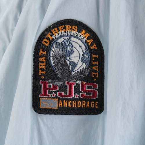 Parajumpers NWT Polyamide Breeze Shield Overshirt/Jacket Size L US Pastel Blue - Picture 5 of 20