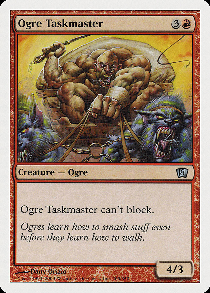 Magic the Gathering (mtg): 8ED: Ogre Taskmaster