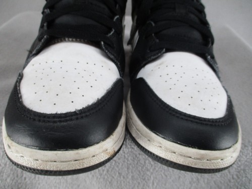Jordan 1 Shoes Kids 5Y Black Gold White Mid Camo GS Grade School Logo Sneakers - Picture 3 of 17