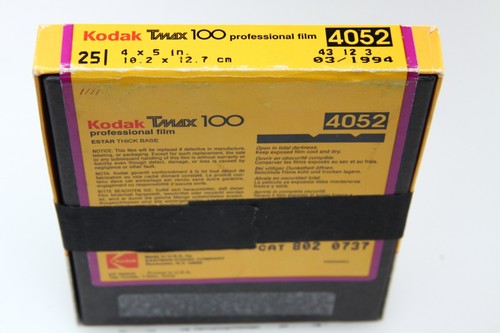 Kodak TMax 100 Film TMX 4x5 (15 Sheets) Expired 03/94 cooler kept - Picture 3 of 4