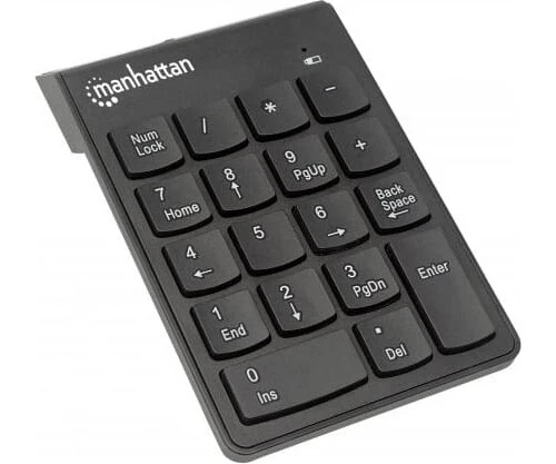 Tastierino Numerico Wireless 18 Tasti Nero Manhattan IDATA-KP-11W - Immagine 3 di 4