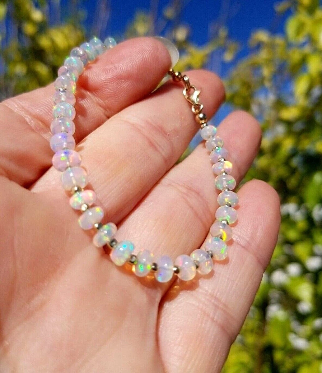 Opal sale beads bracelet