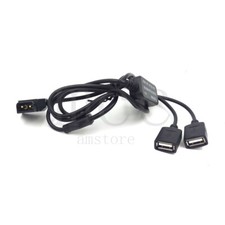 D-Tap 14.8V to Two USB 5V DC Battery Power Adapter Cable for Photography Power