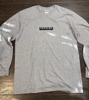 Vintage Supreme Long Sleeve with Sleeve Hit Mini Box Logo