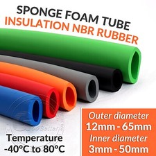 1M Fitness Equipment Handle Bars Thermal Insulation Rubber Pipe Sponge Foam Tube