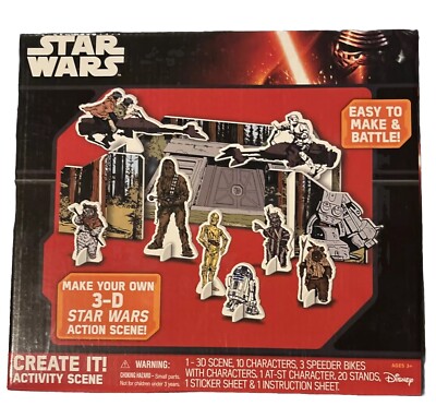 STAR WARS 3-D Activity Action Scene Set from CREATE IT!
