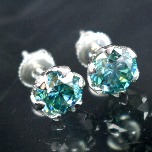 Orecchini pendenti in argento sterling con occhio di gatto, orecchini