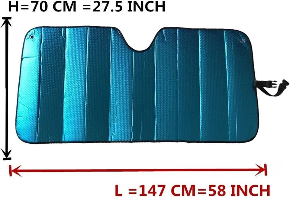 Parasol Parabrisas Coche Protector Solar Ventana Delantera Protección UV 5 Capas Plegable Foto 2 de 4