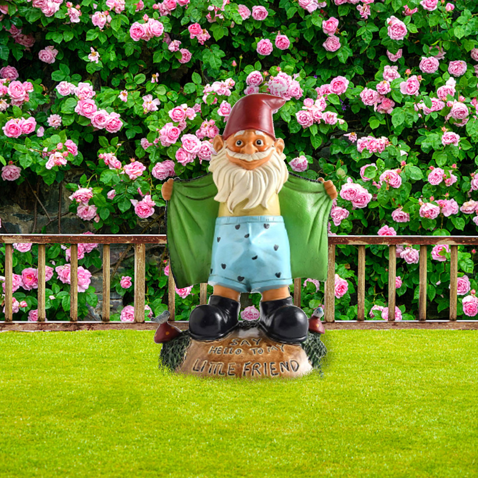 Fairy Garden Gnomes My Little Friend Drunk Gnome Dwarfs Statue Gifts Decor eBay