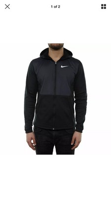 nike men's therma winterized full zip basketball hoodie