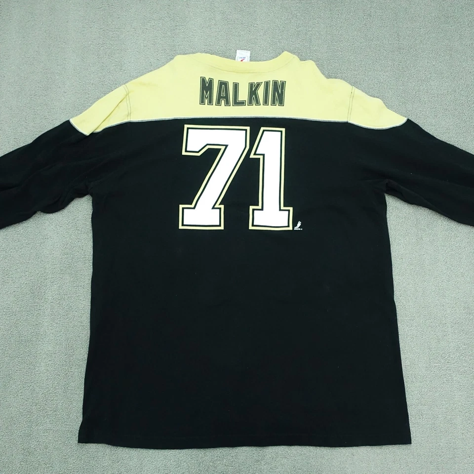 Camisa manga larga NHL para hombre talla 2xl Pittsburgh Penguins hockey negra reverso Foto 4 de 4