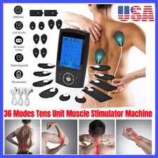 36 Modes Tens Unit Muscle Therapy Pain Relief Stimulator Machine Pulse Massager