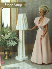 NEW FLOOR LAMP FASHION DOLL ANNIE'S PLASTIC CANVAS PATTERN INSTRUCTIONS