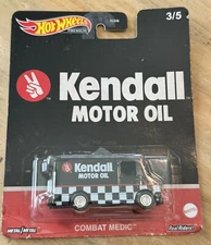 Hot Wheels Premium Combat Medic Kendall Motor Oil 2023 Premium Real Riders DLB45