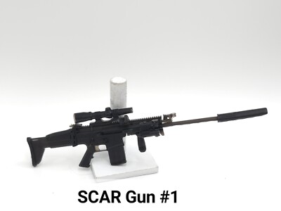 3d Printed SCAR ASSAULT RIFLE #1 1:12 6'' GI Joe Classified MARVEL LEGENDS 
