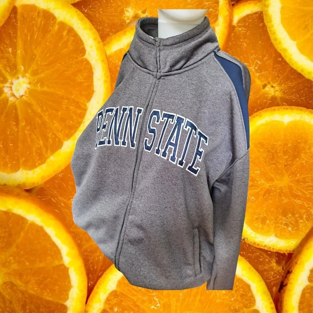 Penn State Quarter Zip Pullover Jacket NCAA Collegiate Gray L