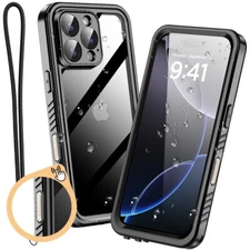 Waterproof Case For iPhone 16 17 Pro Max Heavy Duty Shockproof Underwater Cover