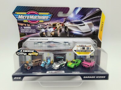 2020 Hasbro Micro Machines Series 2 #06 Garage Icons Chase Rare Chrome Recluse