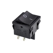 On/Off Rocker Switch 24x21mm 4-pin DPST KCD2 Black 6A/250 10A/125V AC 2/5/10PC
