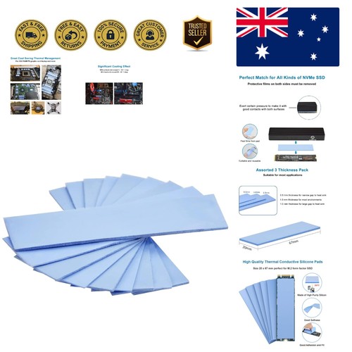 High-Performance 9 Pack Thermal Pads with 6.0 W/mk for Efficient Heat Transfer