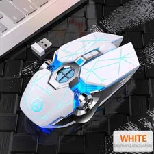 YINDIAO WIRELESS GAMING MOUSE Rechargeable USB Luminous LED Silent (Pick Color)