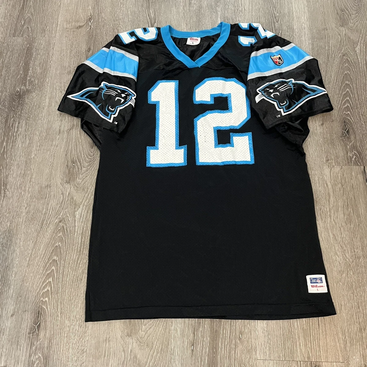Vintage Kerry Collins 12 Carolina Panthers Wilson NFL Jersey Size