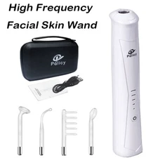 Portable High Frequency Skin Care Therapy Wand Machine Handheld Acne Treatment