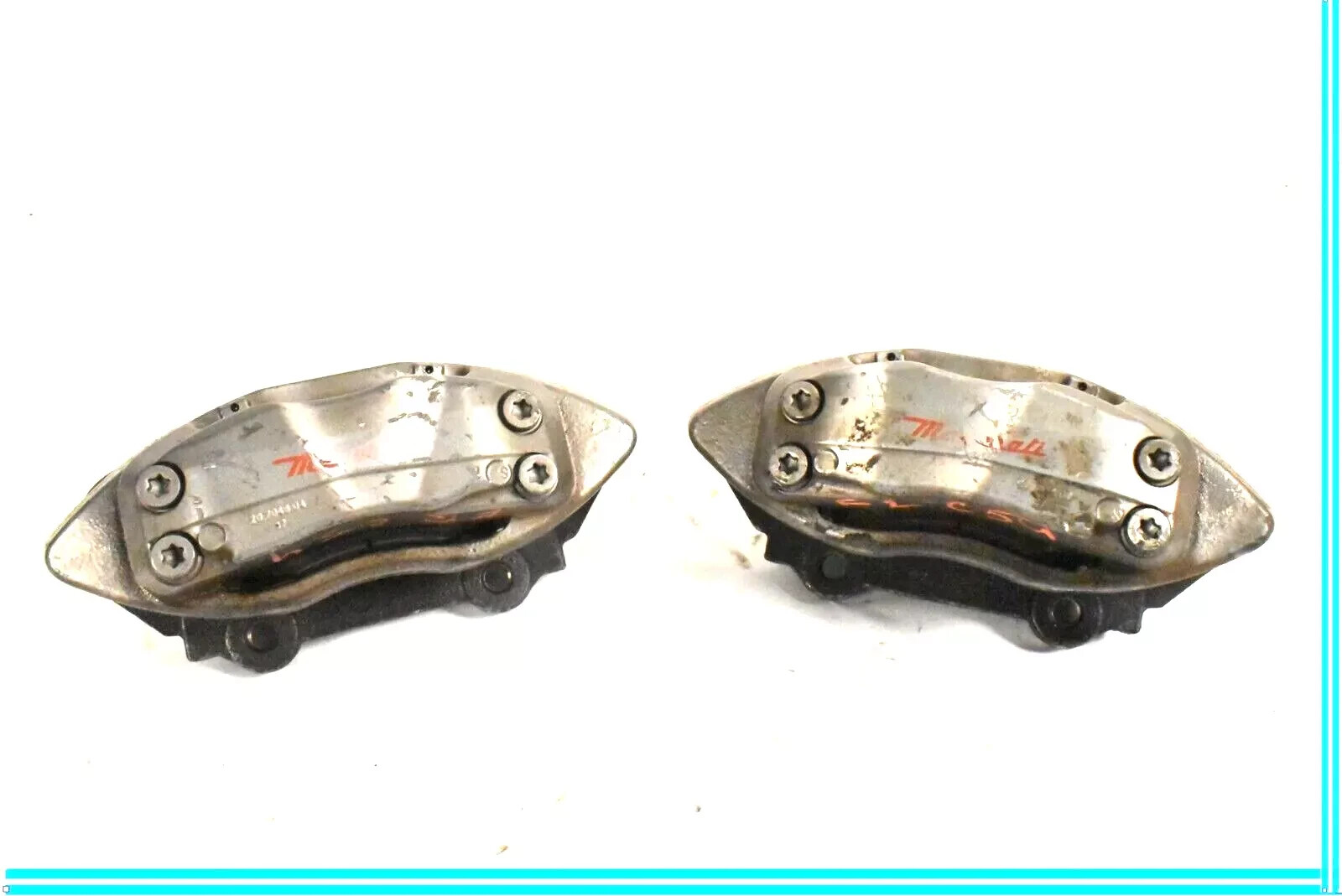 04-17 Maserati Quattroporte Front Left & Right Brake Caliper Calipers Set OEM