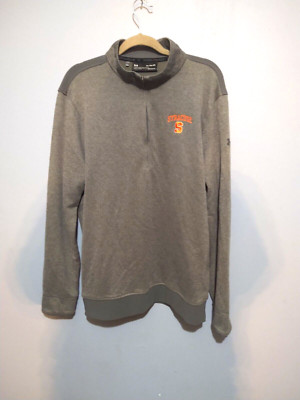 Under Armour ''Syracuse'' Loose Fit Men s Extra Large 1/4 Zip Grey  Pullover