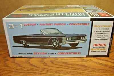 AMT 1965 Lincoln Continental 1/25 Car Model Kit - AMT1081 AMT 1965 Lincoln Continental 1/25 Car Model Kit - AMT1081
