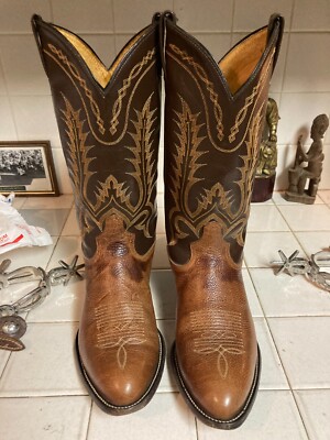 Tony Lama two tone Vintage Men’s Boots Classic Snip Toe USA 10 Men main image 3