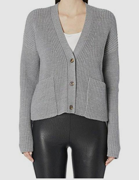 $450 Jason Wu Women's Gray V-Neck Long Sleeve Wool Cardigan $450 Jason Wu Women's Gray V-Neck Long Sleeve Wool Cardigan