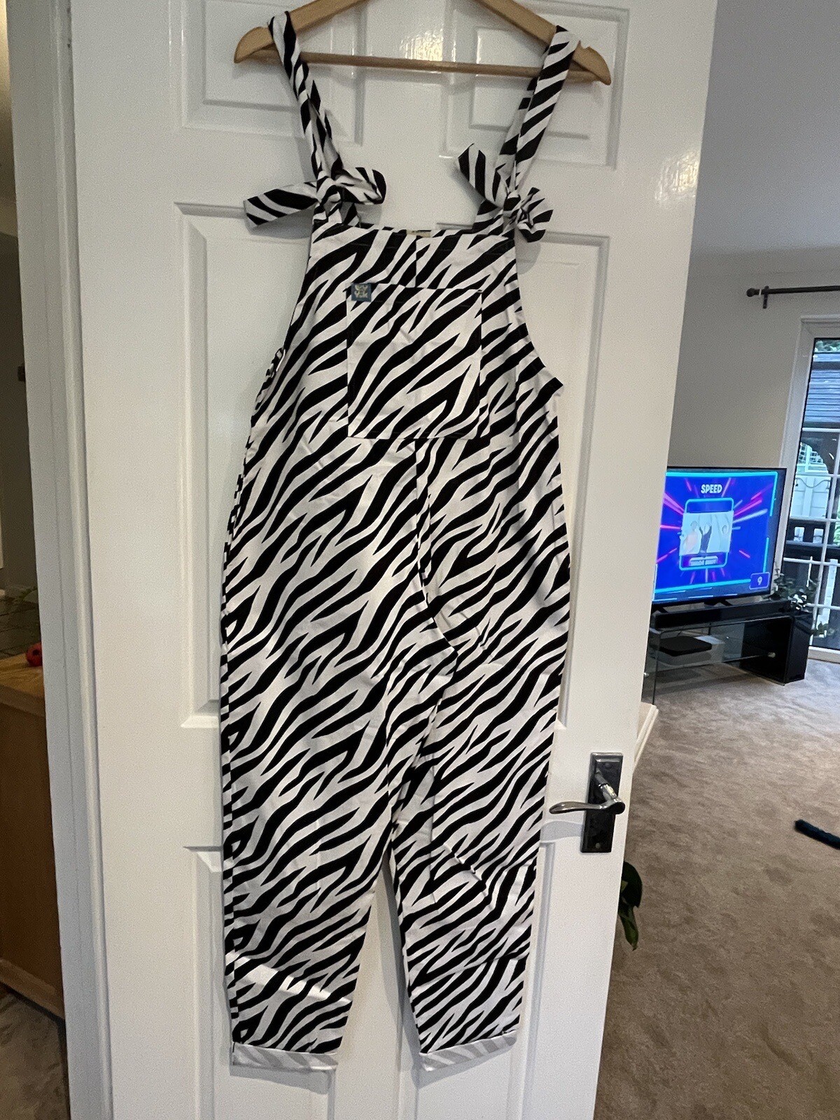 lucy and yak dungarees Zebra Size S30