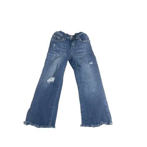 The Childrens Place Jeans Girls Bootcut Adjustable Waist Denim Blue Size 6