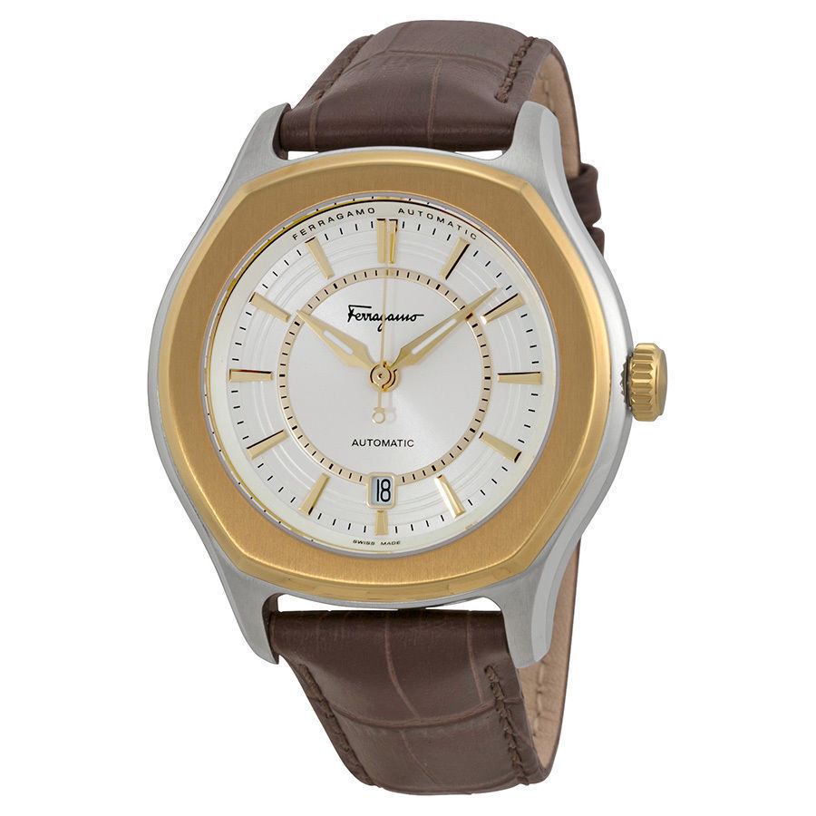 Ferragamo Men's FQ1030013 Lungarno Gold Ion Swiss Automatic ETA 2824-2 Watch