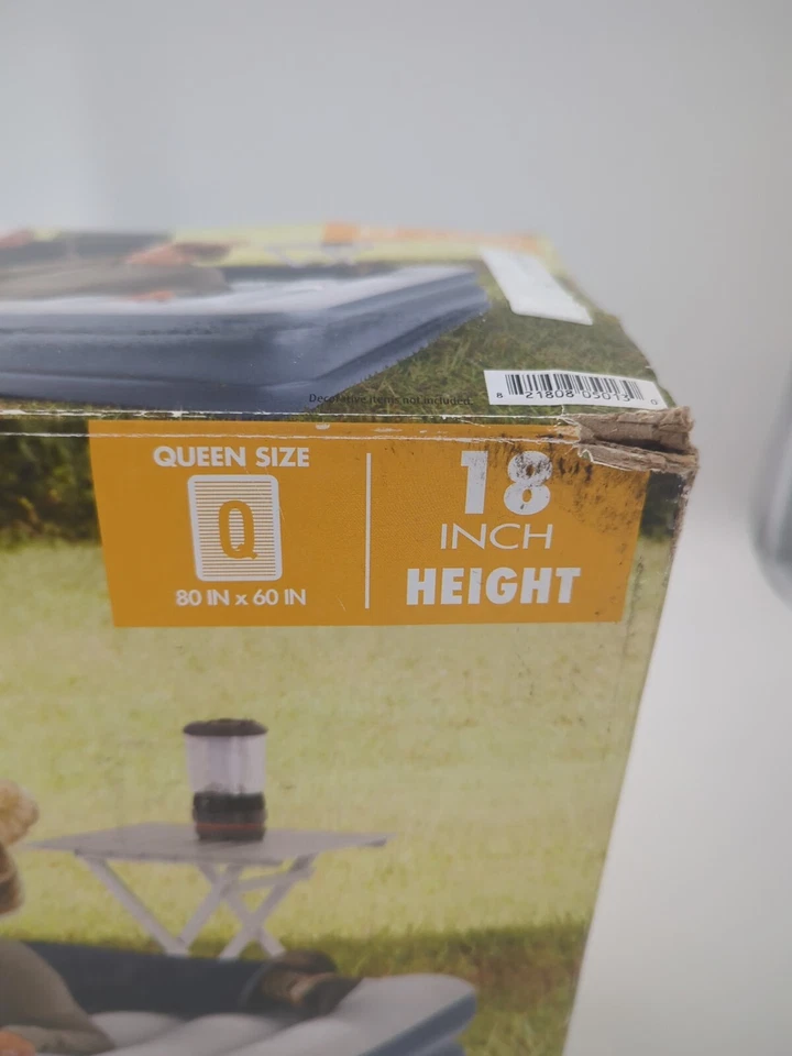 Cama de aire Queen con bomba de aire acondicionado incorporada (Ozark Trail) 18 pulgadas de altura Foto 4 de 4