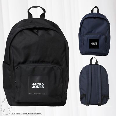 JACK & JONES Rucksack 2 Fächer Backpack Tasche Logodruck JACBACK TO SCHOOL NEU