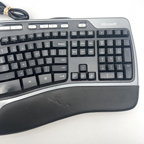 Microsoft Keyboard 4000 v1.0 Natural Ergonomic KU-0462 USB Wired with Palm Lift - Picture 5 of 11