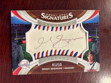 Grady Sizemore Certified Autograph Signature Auto Card #45/50